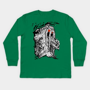 Swamp Man Thing blk Kids Long Sleeve T-Shirt